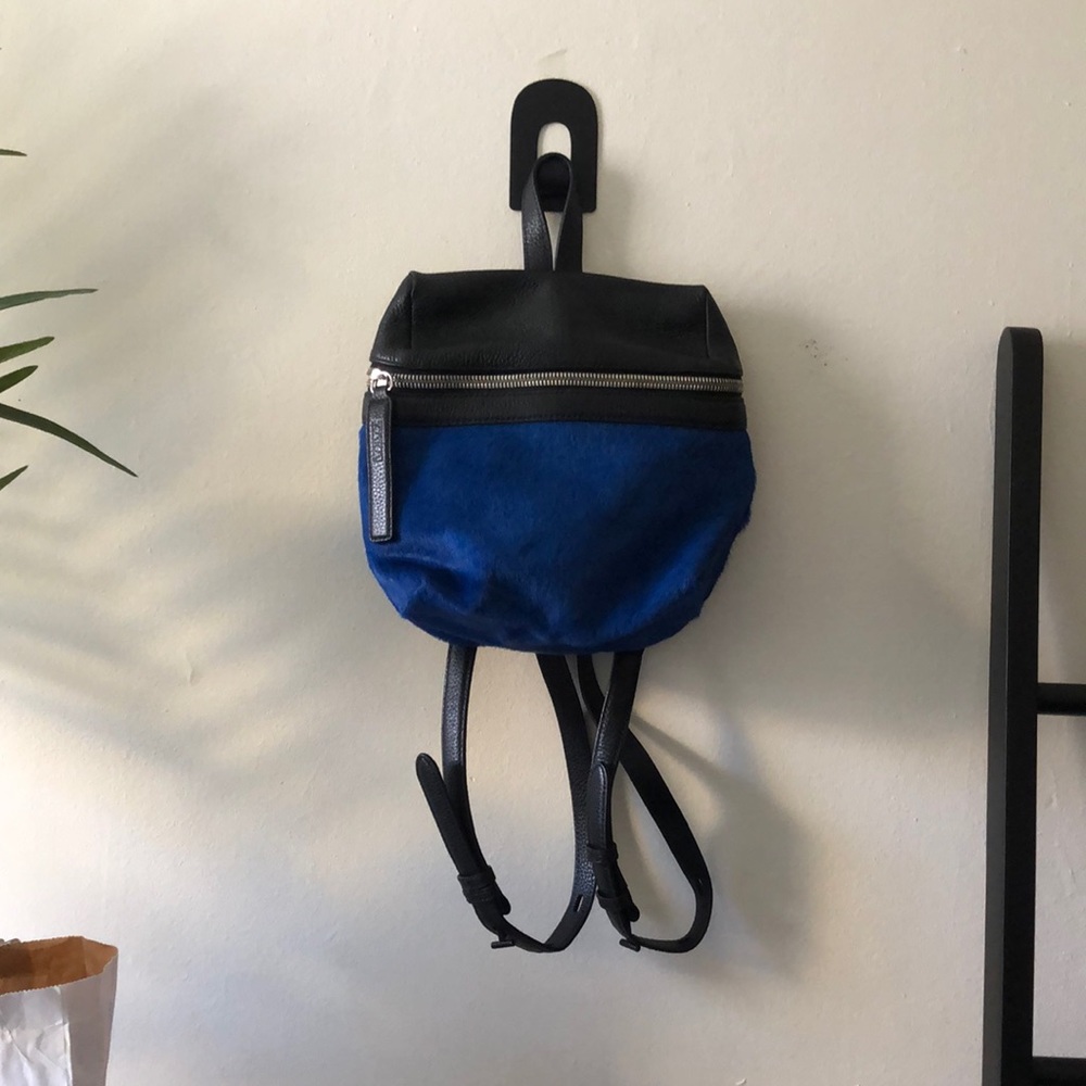 Kara faux calf mini backpack